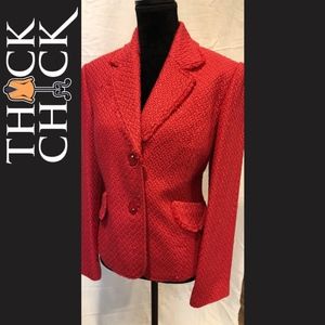Fuchsia Boucle Blazer